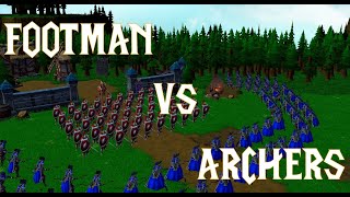 WARCRAFT 3 REFORGED  50 Footman vs 50 Archers zerofully upgraded100 limit [upl. by Sonya]