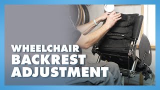 Wheelchair Backrest Adjustment [upl. by Azerila]