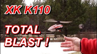 XK K110 3D RC Helicopter Review Flight amp Setup [upl. by Sineray]