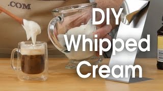 DIY whipped cream in 60 seconds [upl. by Yelrahs]