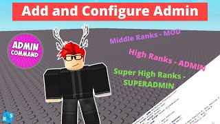 Roblox Scripting Tutorial How to Add and Configure Admin Commands [upl. by Anisirhc]