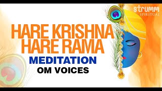 Hare Krishna Hare Rama Meditation  Om Voices  Peaceful Krishna Dhun  Krishna Mahamantra [upl. by Inohs]