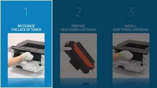 Smart Tips How to change the toner cartridge for M2620 M2621 M2820 M2830 series [upl. by Annahavas]