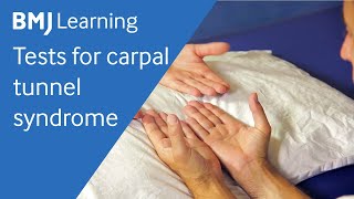 Tests for carpal tunnel syndrome  BMJ Learning [upl. by Anrat36]