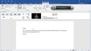 Transcription demo in Microsoft Word with Speech Tools [upl. by Cichocki]