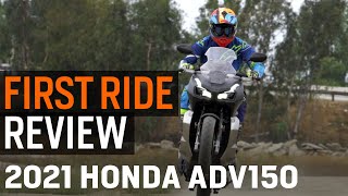 2021 Honda ADV150 First Ride Review [upl. by Rooke]