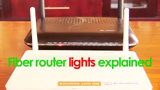 Fiber router lights explained [upl. by Notgnimer585]