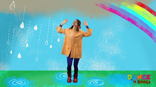 Preschool Learn to Dance Drip Drop Rain [upl. by Yatnwahs]