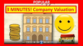 🔴 3 Minutes How to Value a Company for Company Valuation and How to Value a Business [upl. by Skilken75]