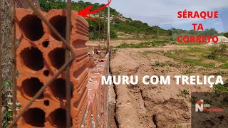 MURO COM TRELIÇA POSSO CONSTRUIR VEJA A FORMULAR CORRETA DA TRELIÇA [upl. by Laundes]