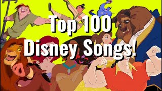 Top 100 Disney Songs 19372020 [upl. by Teplica]