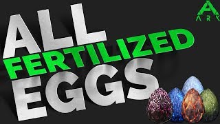 How to spawn all fertilized eggs  GFI Commands  Ark Survival Evolved [upl. by Ihcas]