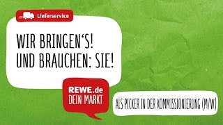 Arbeiten bei REWE Picker beim Lieferservice [upl. by Ivana]