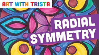 Radial Symmetry Art Tutorial  Art With Trista [upl. by Pedrick]