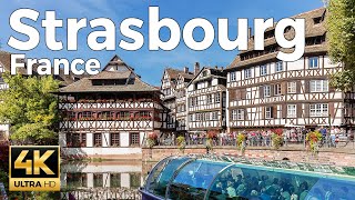 Strasbourg France Walking Tour 4k Ultra HD 60fps – With Captions [upl. by Kape]