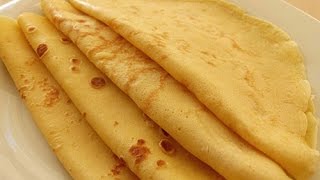 Basic French Crepes Recipe  Crepe Batter just in a minute [upl. by Handy]