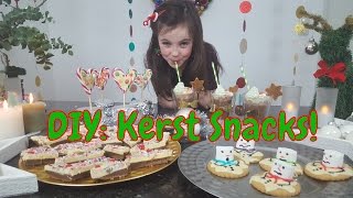 DIY  4 Kerst snacks  hapjes Nederlands [upl. by Haland]