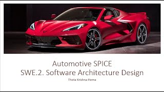 ASPICE SWE 2 Software Architecture Design [upl. by Straus]