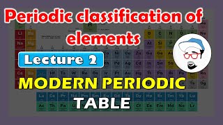 The Modern Periodic Table  Periodic classification of elements Class 10 SSC CBSE [upl. by Linus]