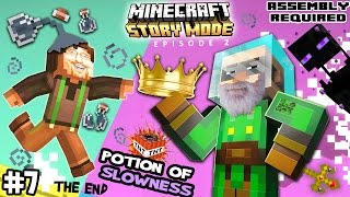 Lets Play Minecraft Story Mode 7 THE SLOWEST KING The END of Episode Two Assembly Required [upl. by Ellertal468]