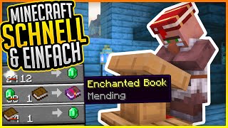 Mending Villager bekommen Tutorial ✨ Minecraft Schnell und Einfach 40 ✨ ErikOnHisPeriod [upl. by Ledairam]