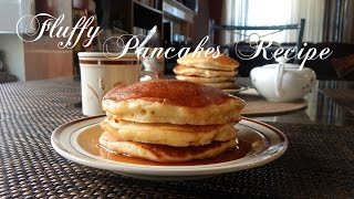 Fluffy Pancakes Recipe  The Sweetest Journey [upl. by Llenal]