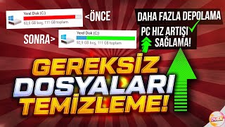 100 GB BOŞ ALAN KAZANMA Windows Gereksiz Dosyaları Temizleme [upl. by Haveman366]