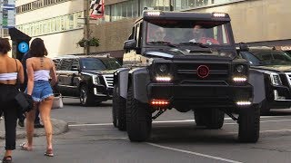 G63 Brabus 6x6 AMG 700 Spotted in Downtown Montreal [upl. by Carlyle]