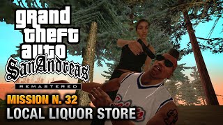 GTA San Andreas Remastered  Mission 32  First Base  Local Liquor Store Xbox 360  PS3 [upl. by Ttoile]