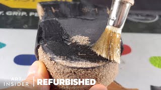 How Birkenstock Sandals Are Professionally Restored  Refurbished [upl. by Eusadnilem207]