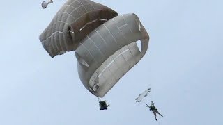 Paratroopers MidAir Collision CLOSE CALL [upl. by Mohl]