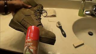 Boot Suede Leather Cleaning [upl. by Padriac139]