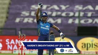 Hardik Pandyas Breathtaking 60 Against Rajasthan Royals [upl. by Keele]