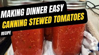 Canning Stewed Tomatoes  CANNING RECIPES  Tomatoes [upl. by Wulf540]