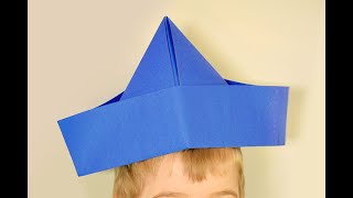 How to Make a Paper Hat  Easy Paper Hat Tutorial [upl. by Annoek]