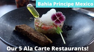 Our 5 A La Carte Restaurants At Bahia Principe Luxury Akumal amp Grand Tulum Mexico All Inclusive [upl. by Nivrae400]