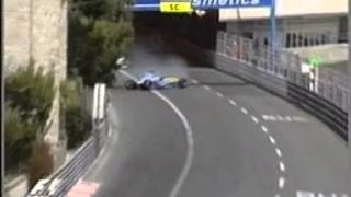 F1 2004  Monaco Grand Prix  crash Fernando Alonso [upl. by Weight421]