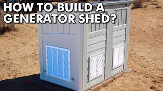 How to build a portable generator shed enclosure [upl. by Odella]