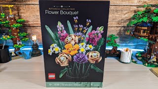 LEGO Flower Bouquet Botanical Collection 10280 🎧 Pure Build [upl. by Lesko]