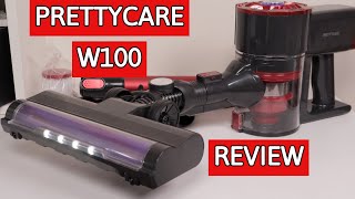 PRETTYCARE W100 Cordless Vacuum Cleaner Review amp Demonstration [upl. by Rekrap842]