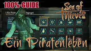 Ein Piratenleben Walkthrough  Alle Belobigungen 🦜 Sea of Thieves  A Pirates Life  100 Guide [upl. by Nosduj]