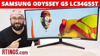 Samsung Odyssey G5 LC34G55T Monitor Review 2021  Another Ultrawide Gaming Option [upl. by Muir]