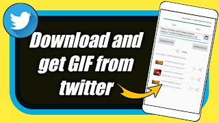 How to Download GIF From Twitter [upl. by Enyr]