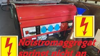 Notstromaggregat springt nicht an emergency generator wont start [upl. by Aronson]