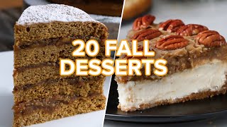 20 Tasty Fall Desserts [upl. by Shewchuk]