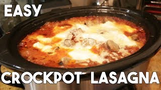 BEST Slow Cooker Lasagna  Easy [upl. by Annawad635]