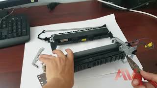 HP laserjet Pro M402dn how to printer fuser unit replace Remove fuser unit HP M402 printer [upl. by Asilla]