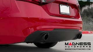 Alfa Romeo Giulia Performance Exhaust Systems by MADNESS Autoworks [upl. by Mildrid908]