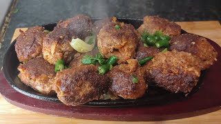 Royal Arabian Sizzler lamb galouti kebab recipe  Delcious lamb gola kebab [upl. by Haidadej]