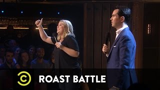 Roast Battle  Jimmy Carr vs Christi Chiello [upl. by Inalaehak]